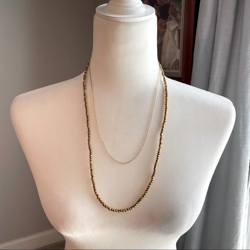 Betsy Pittard gold necklace